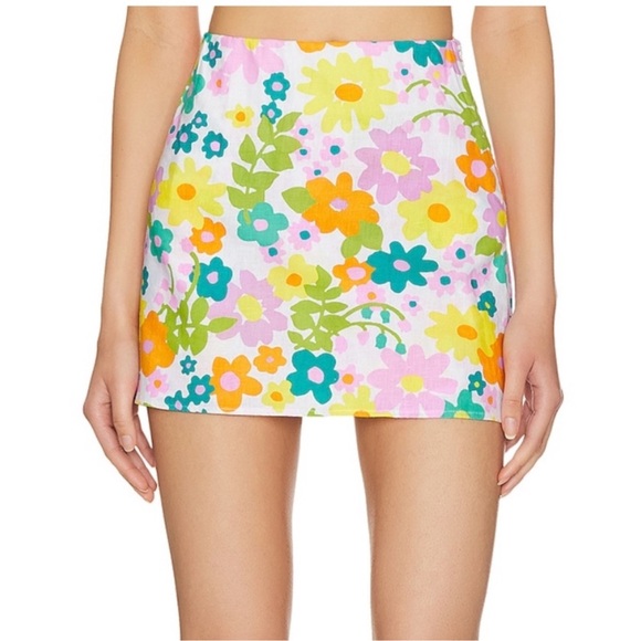 SHOW ME YOUR MUMU All Night Skort In Petal Pop